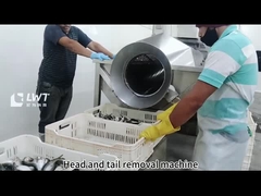 خط إنتاج الأسماك المعلبة معدات معالجة الأسماك المعلبة الصفراء