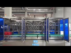 2600BPH خطوط إنتاج ملء مواد التنظيف آلة ملء السوائل